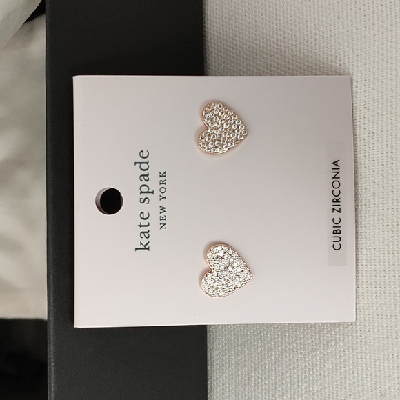New Kate Spade Heart Earrings Set - Picture 5 of 9